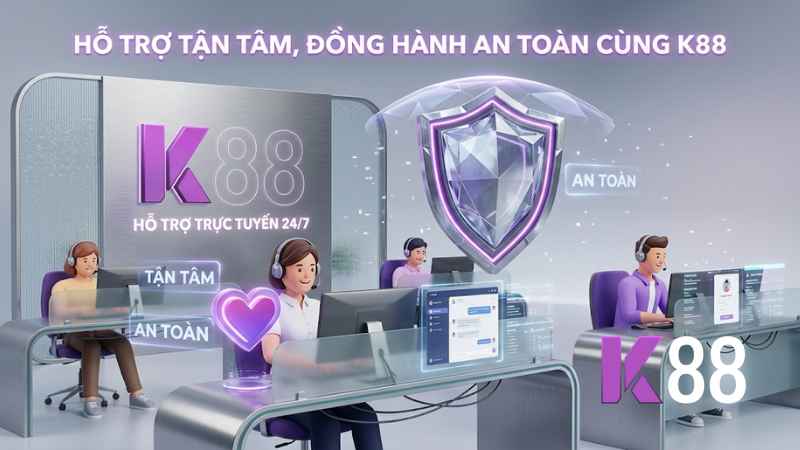 Đội ngũ CSKH tận tâm tại nhà cái K88