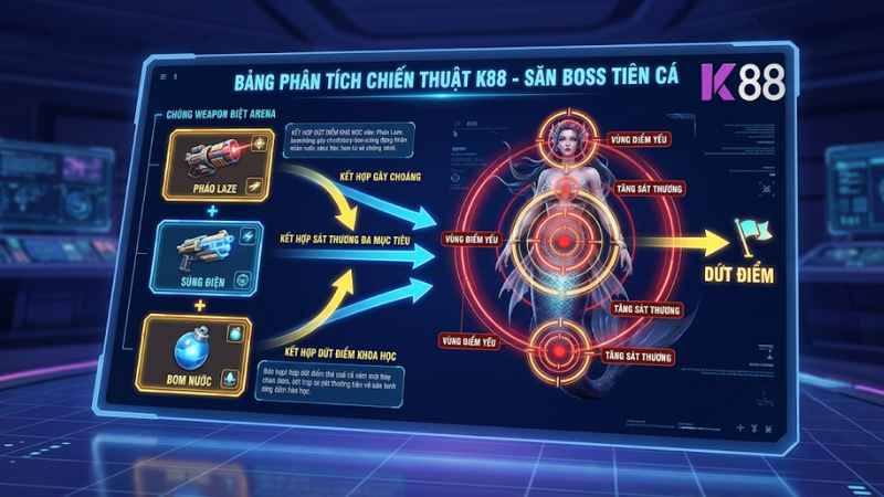 Mẹo săn cá và chiến thuật bắn Boss tại K88