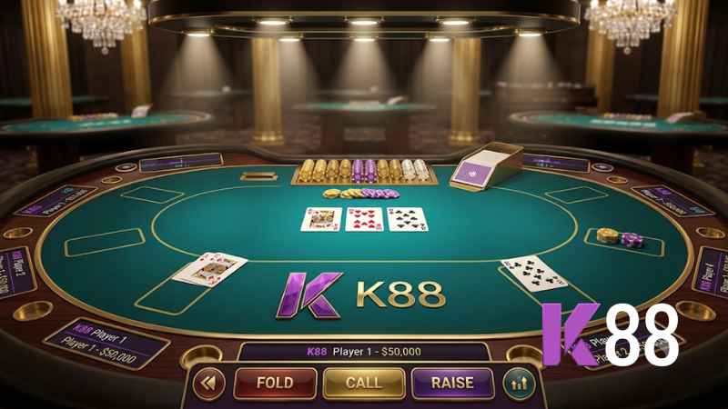 Sảnh Poker K88 trực tuyến đẳng cấp